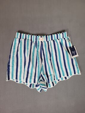 Roller Rabbit x Target Poplin Boxer Pajama Shorts Blue Striped Small